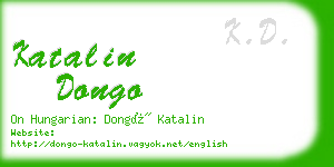 katalin dongo business card